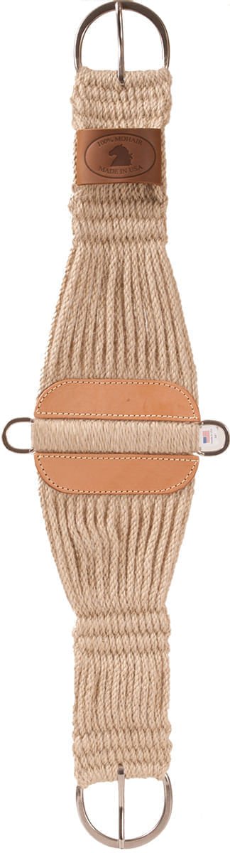 Mustang 100% Mohair Lonestar Roper Cinch, Natural - 121SS - 28 in - 1