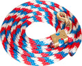 Mustang Colorful Poly Lead Rope with Bolt Snap - 1211DQ - Black/White/Mint - 11