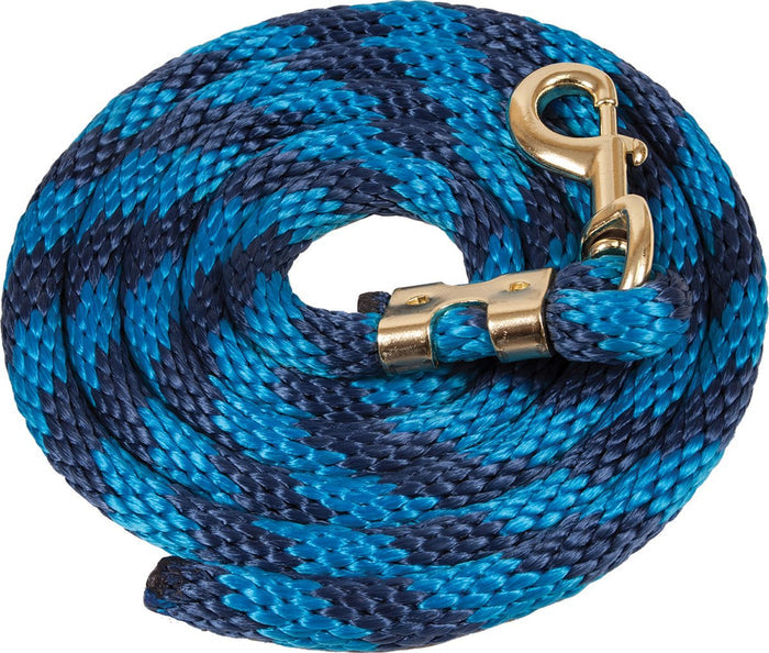 Mustang Colorful Poly Lead Rope with Bolt Snap - 121L7 - Hot Pink/Aqua/Lime - 8