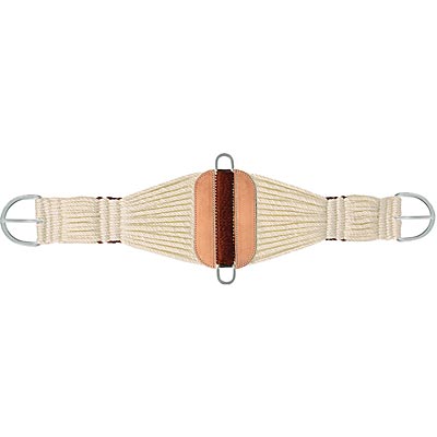 Mustang Cowboy Roper Cinch, 29 Strand, White - 121C2 - 30 in - 1