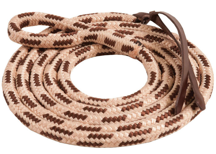 Mustang Eye Slide Poly Lead Rope - 121IE - Brown/Natural - 7