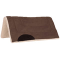 Mustang Faux Suede Pony Saddle Pad, 24" x 24" - 121ZP - Brown - 1
