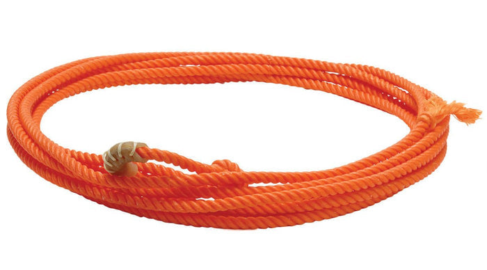 Mustang Little Looper Kids Rope with Rawhide Burner - 121DH - Orange - 4