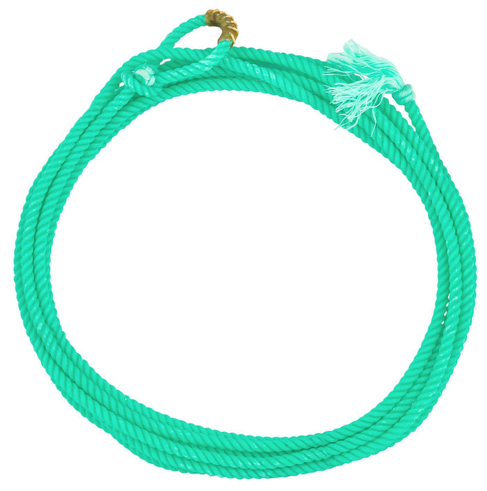 Mustang Little Looper Kids Rope with Rawhide Burner - 121DJ - Turquoise - 6