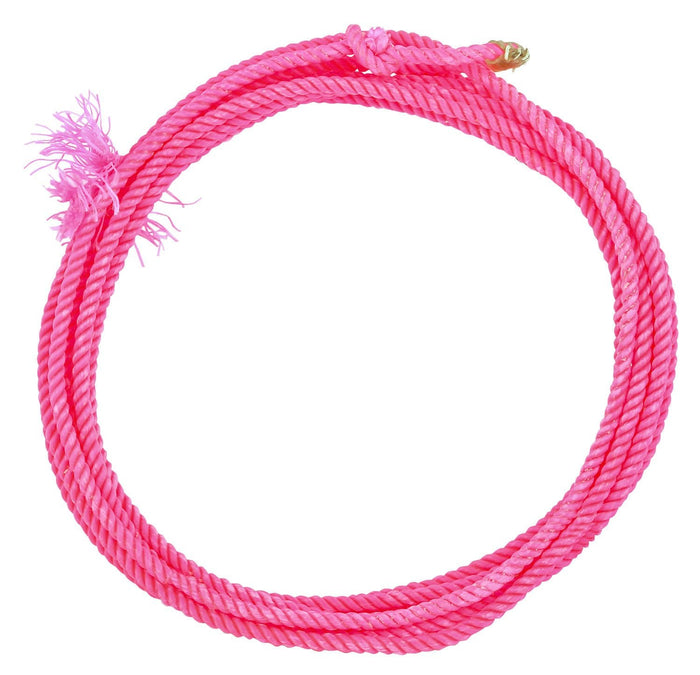 Mustang Little Looper Kids Rope with Rawhide Burner - 121DK - Pink - 7