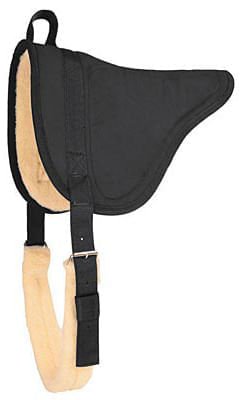 Mustang MicroSuede Bareback Saddle Pad - 121SB - Black - 1