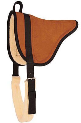 Mustang MicroSuede Bareback Saddle Pad - 121SB - Black - 2