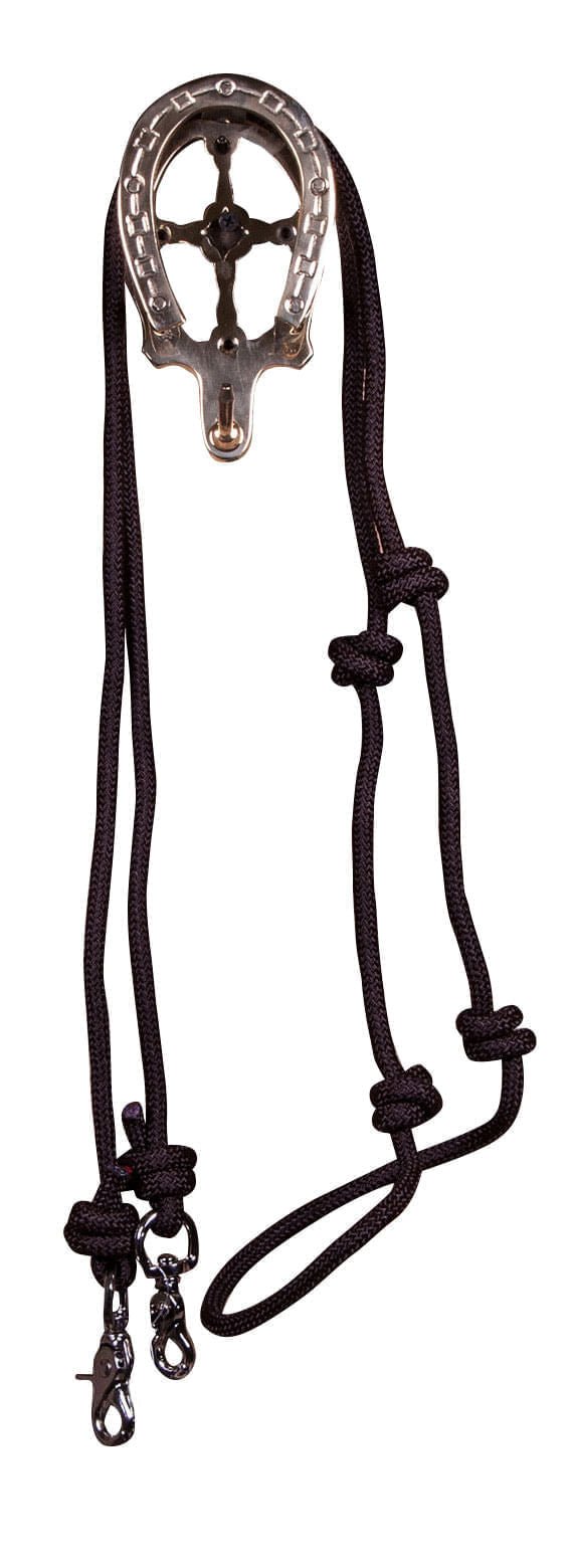 Mustang Mountain Rope 8' Knotted Barrel Rein - 121M2 - Blue - 4