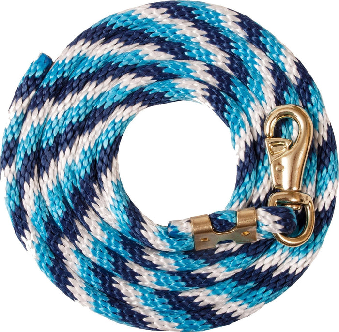 Mustang Poly Colorful Lead Rope, Bull Snap - 1211AW - Turq/Pink/Purple - 4