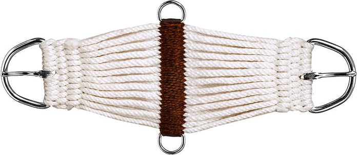 Mustang Pony Wide Cinch, White - 1211BT - 16 in - 1