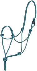 Mustang Premium Nylon Rope Halter - 1211CM - Turquoise/Black - 1