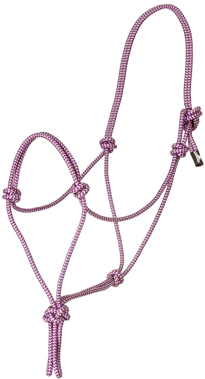 Mustang Premium Nylon Rope Halter - 1211CK - Purple/Silver - 4
