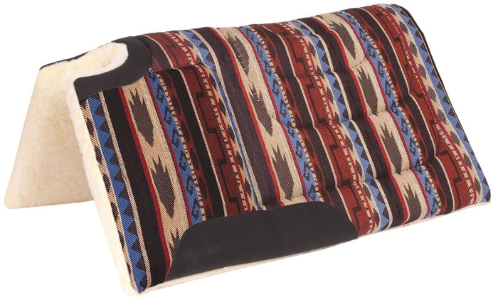 Mustang Sierra Herculon Cut Back & Built Up Saddle Pad, 30" x 32" - 121JT - Lasso Sierra - 1