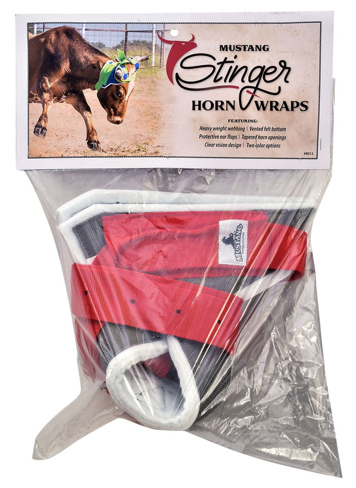 Mustang Stinger Horn Wrap - 121Y2 - Red/Silver - 3