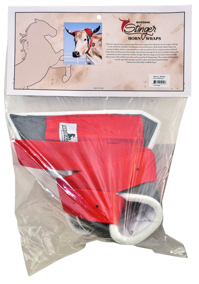 Mustang Stinger Horn Wrap - 121Y2 - Red/Silver - 4