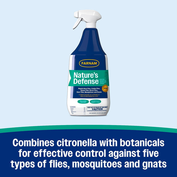 Nature's Defense Fly Repellent Spray - FAD4 - Spray - 32 oz - 6