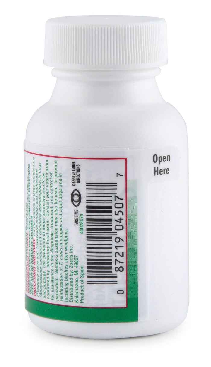 Nemex 2 Dewormer for Dogs & Puppies - N2J4 - 2 oz - 3
