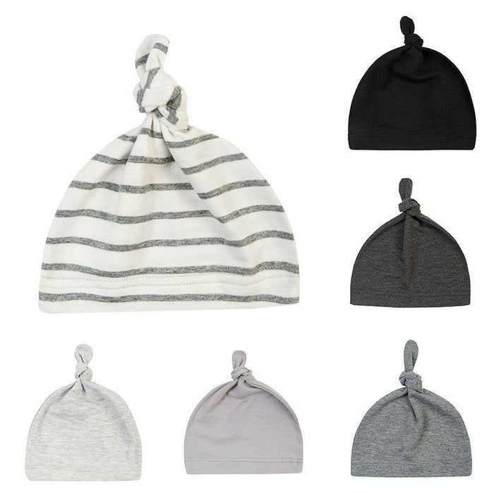 Newborn Boys Girls Beanies Caps Cute Toddler Beanie Infant Cotton Knot Sleep Hats For Kids Stevvex