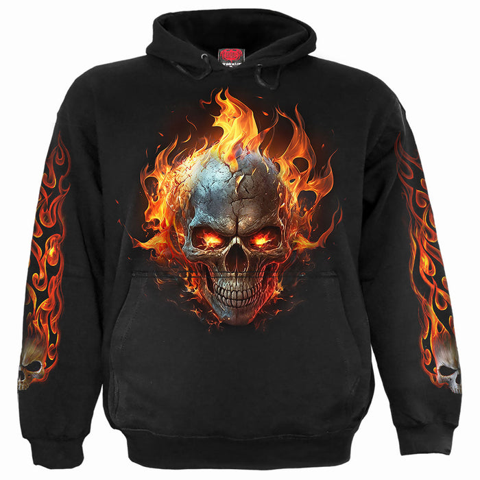 NIGHT RIDER - Hoody Black Spiral USA
