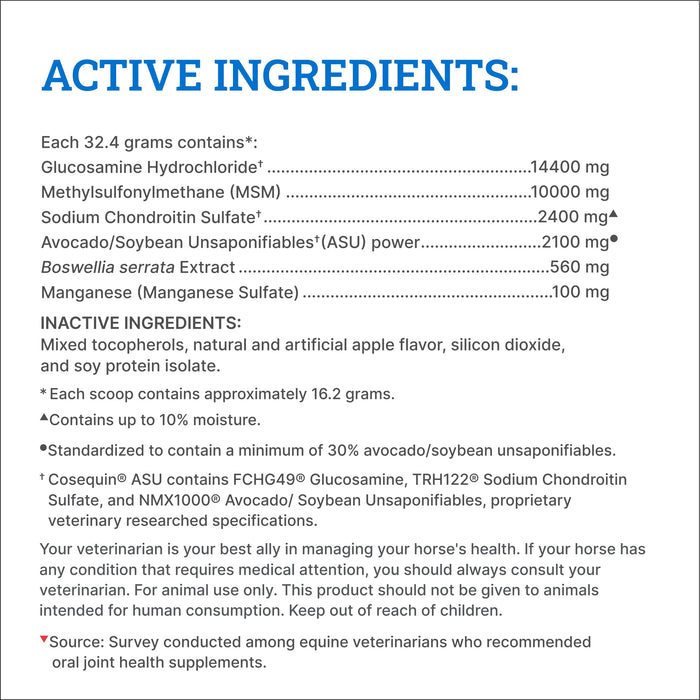 Nutramax Cosequin ASU Joint Health Supplement for Horses - 060NM-EQNASU500 - 500 g - 4