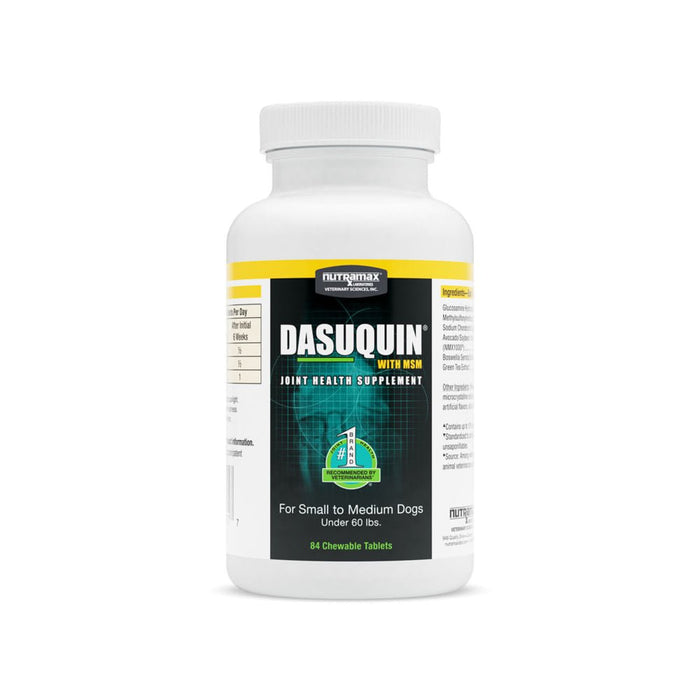 Nutramax Dasuquin Joint Supplement for Dogs (with Glucosamine, Plus Chondroitin, ASU, MSM & More) - 015NM02-M84 - Small/Medium - Under 60 lbs - 84 ct - 1