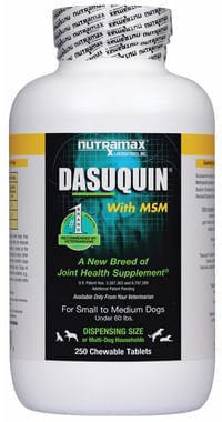 Nutramax Dasuquin Joint Supplement for Dogs (with Glucosamine, Plus Chondroitin, ASU, MSM & More) - 015NM02-M150 - Small/Medium - Under 60 lbs - 150 ct - 7