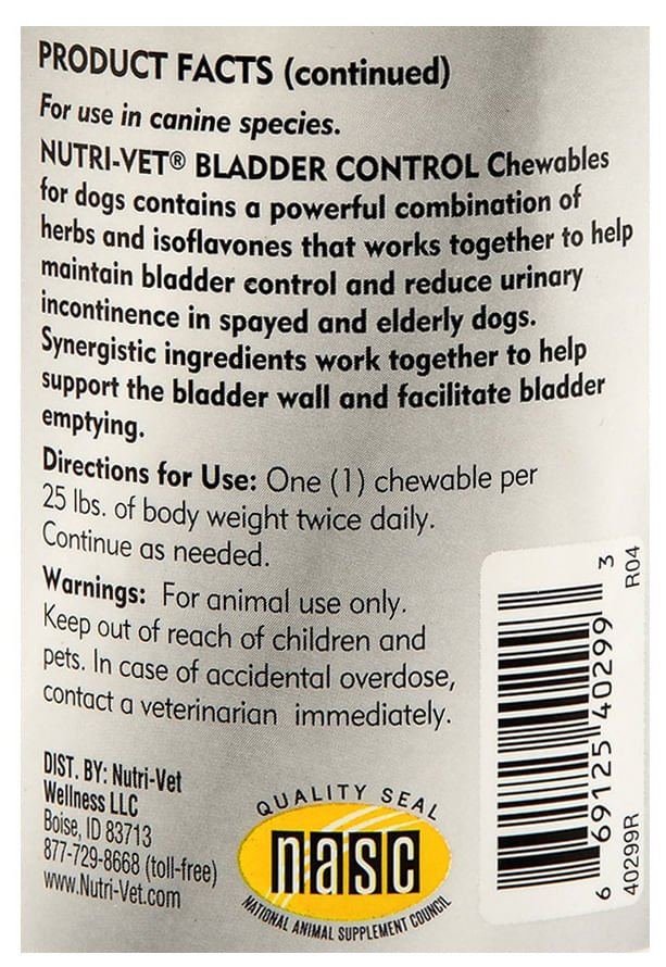 Nutri - Vet Bladder Control Chewables for Dogs - OPAN - 2