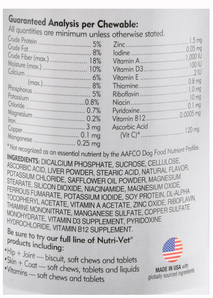Nutri - Vet Multi - Vite Chewables for Dogs - OPAC - 120 count - 3
