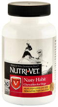 Nutri - Vet Nasty Habit Liver Flavored Chewables, 120 ct - OPBA - 60 count - 1