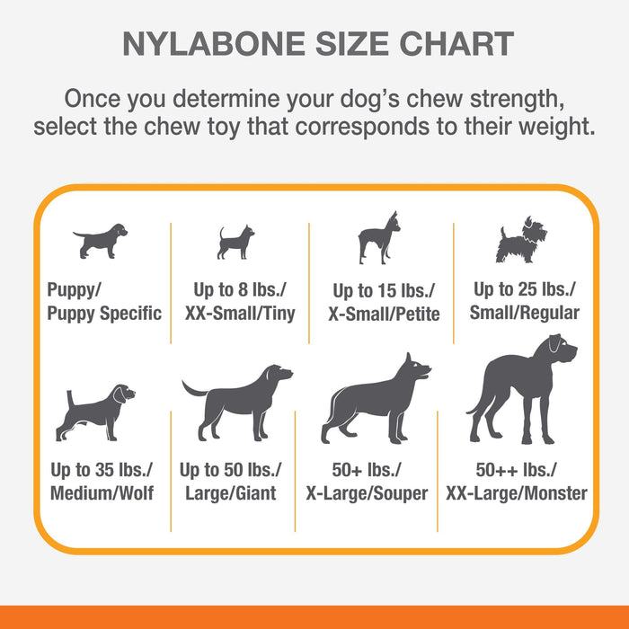 Nylabone Dental Chew Bone for Dogs - N9D2 - Regular - Up to 25 lbs - 5