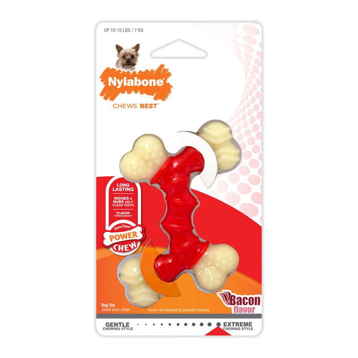 Nylabone Dura Chew Double Bone - N9DG - XSmall/Petite - Up to 15 lbs - 1