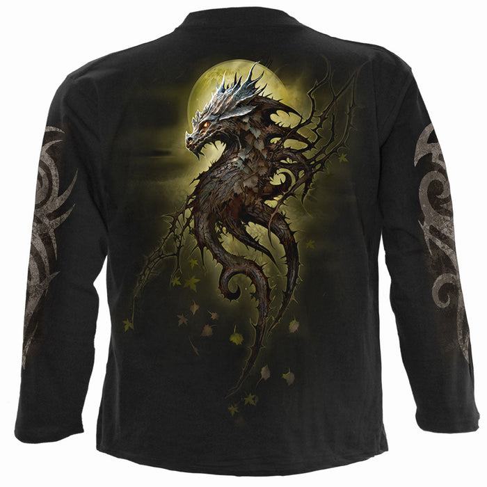 OAK DRAGON - Longsleeve T-Shirt Black Spiral USA