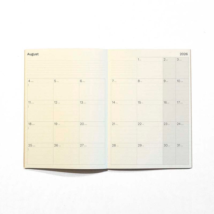 Octagon | Agenda Big Monthly Planner Plus A4 2026-2027 Camel (Mensual)