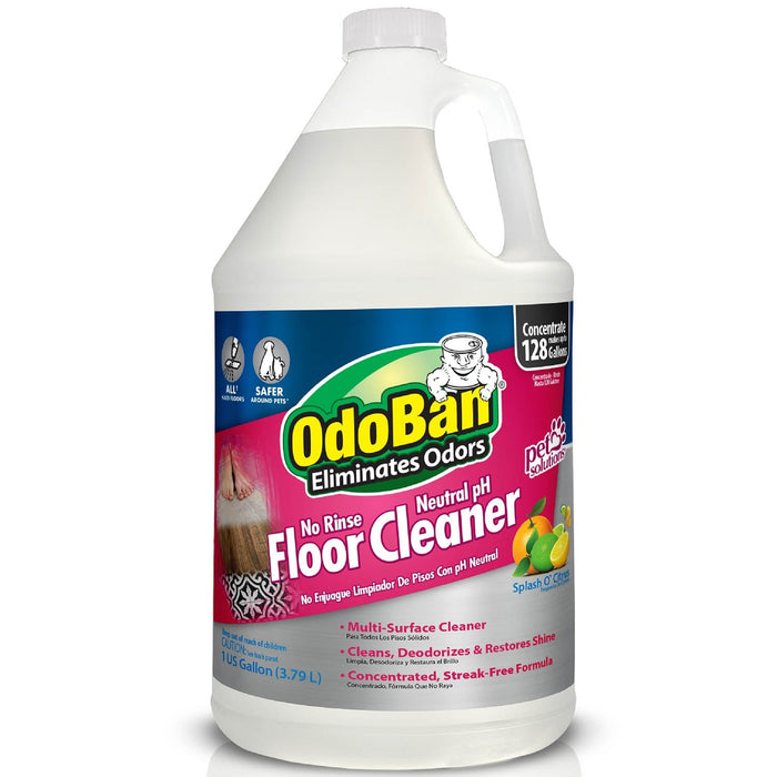 OdoBan No Rinse, Neutral pH, Floor Cleaner Concentrate, 1 Gallon - NTZB2 - 1 gallon - Citrus - 1