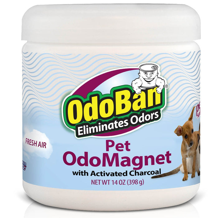 OdoBan OdoMagnet Odor Eliminator Gel Crystals - NTZAU - Fresh Air w/ Activated Charcoal - 1