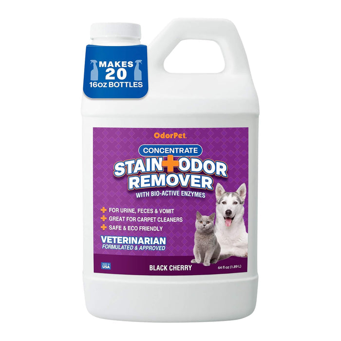 DUPLICATE - 005ALPHA - 1 - 2G - OdorPet Stain and Odor Remover Concentrate, ½ Gallon - 005ALPHA-1-2G-DUPE - Black Cherry - 1