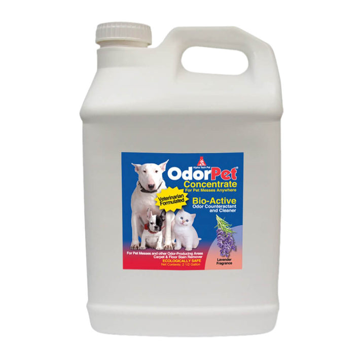 OdorPet Stain + Odor Remover Concentrate with Bio - Active Enzymes - 005ALPHA-5416 - Lavender - 2.5 gallon - 5