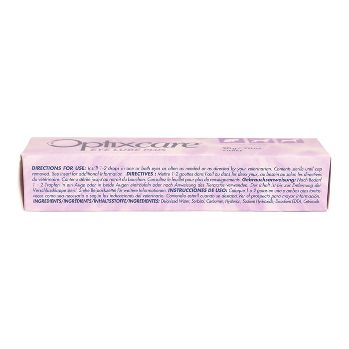 Optixcare Eye Lube Plus, 20gm - 006AAH-04252 - Clear - Unflavored - 20 gm - 2