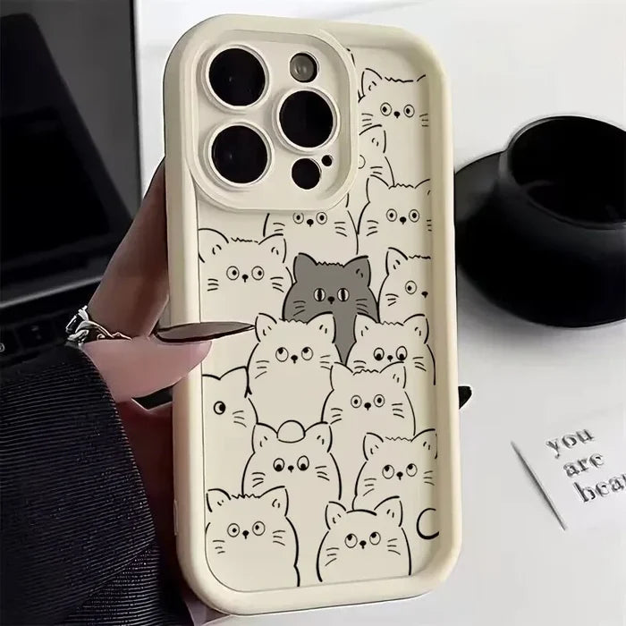 Original Funny Cat Women Phone Case PhoneShells