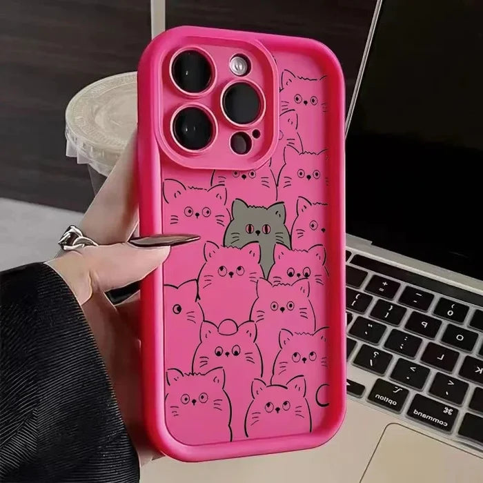 Original Funny Cat Women Phone Case PhoneShells