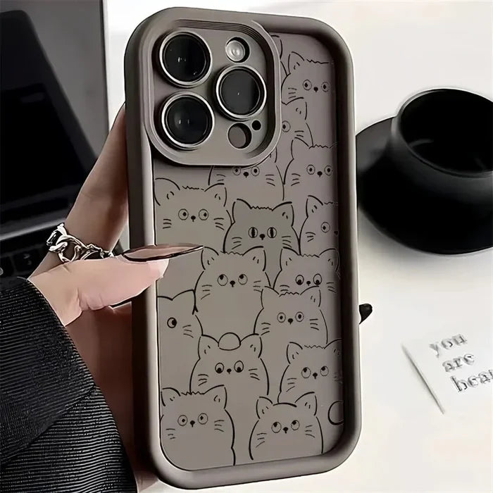 Original Funny Cat Women Phone Case PhoneShells