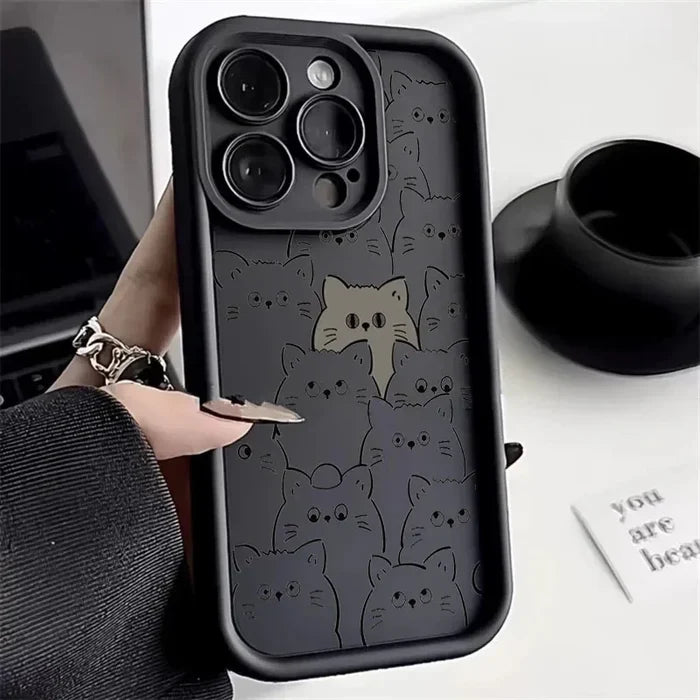 Original Funny Cat Women Phone Case PhoneShells