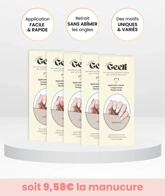 Pack de 5 Geeli Nails