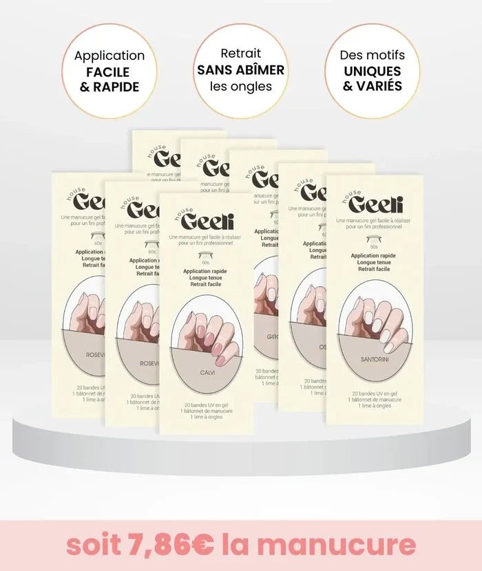 Pack de 8 Geeli Nails