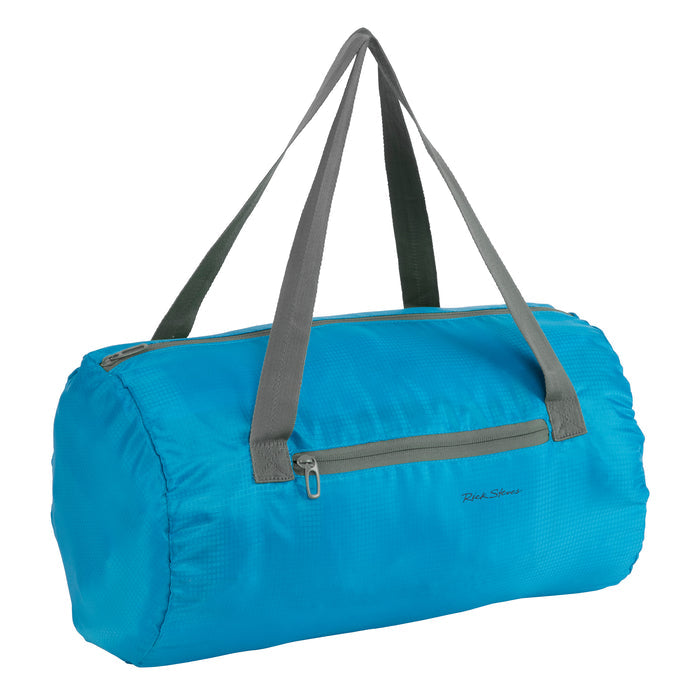 Rick Steves Packable Duffel Bag, turquoise color