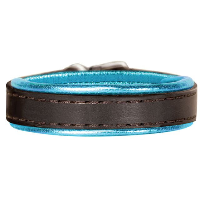 Padded Metallic Leather Bracelet with Engraved Plate - DYZZ - 4