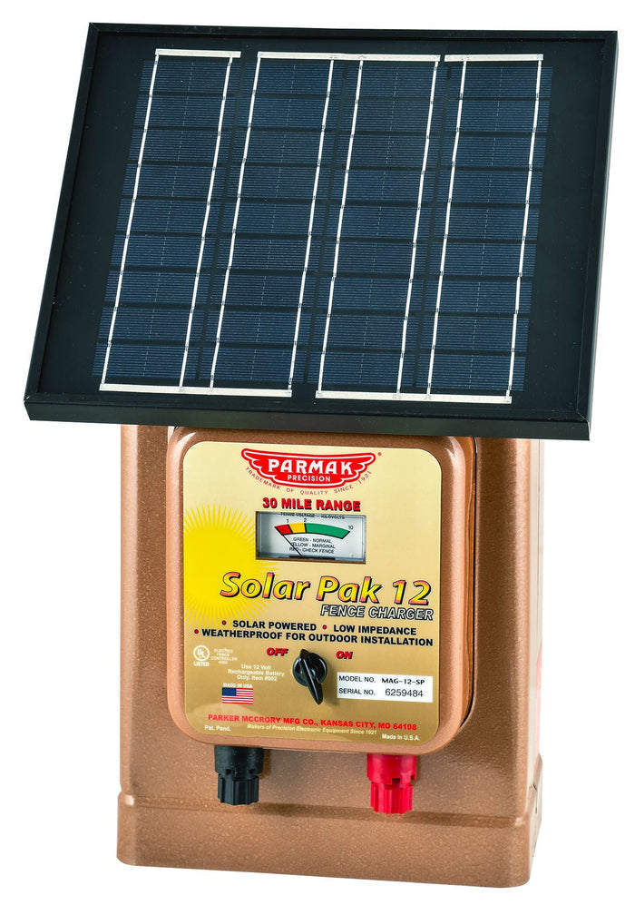 Parmak Solar - Pak 12 Fence Charger - P2P8 - Parmak Solar - Pak 12 Charger (12 volt) - 1