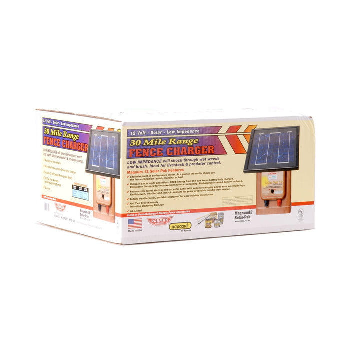 Parmak Solar - Pak 12 Fence Charger - P2P8 - Parmak Solar - Pak 12 Charger (12 volt) - 2
