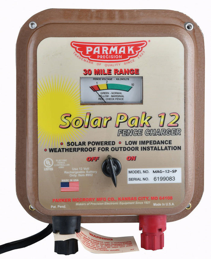 Parmak Solar - Pak 12 Fence Charger - P21AA - Replacement Solar - Pak (12 volt) U.O. - 5