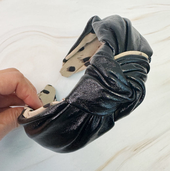 Patent Leather Hampton Lady Headband Ellisonyoung.com